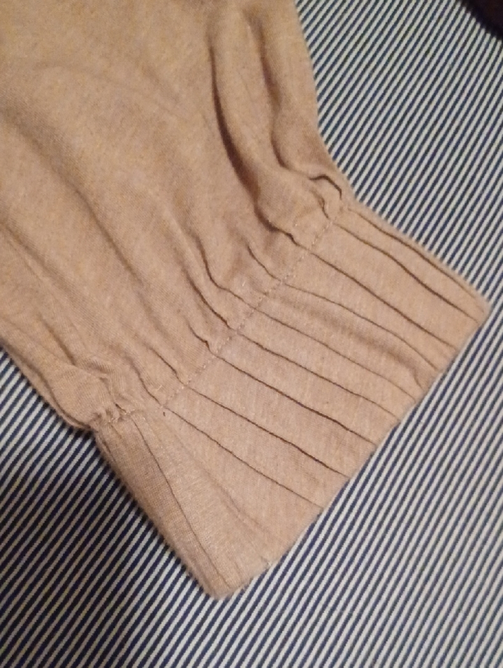 <> Free People Light Brown Layered Tunic Top Women's Size Large - Picture 8 of 14